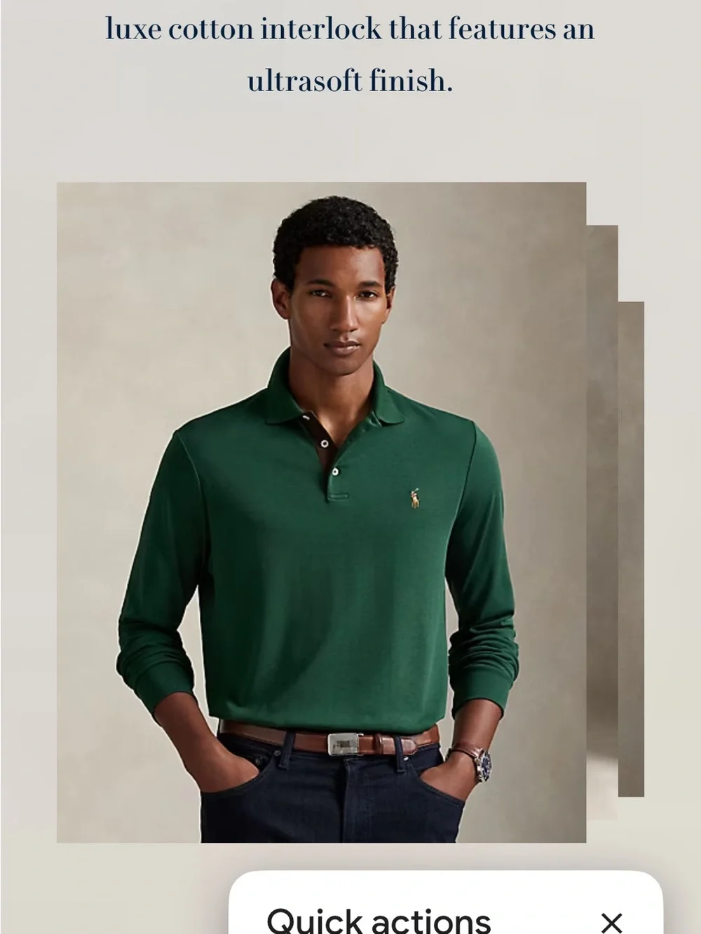Ralph Lauren classic fit